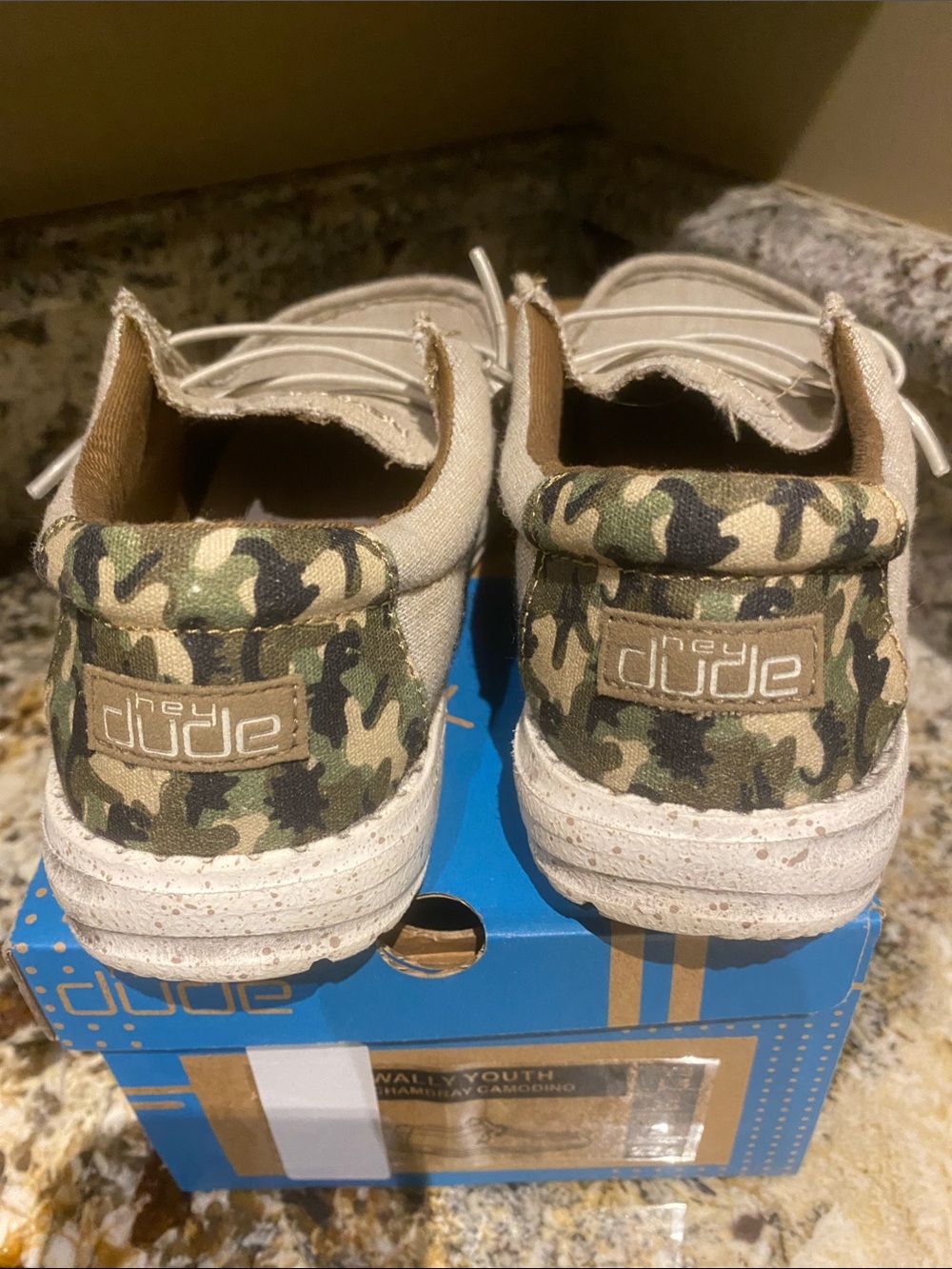 Hey Dude Chambray Camodino Kids Loafer- - Picture 4 of 5